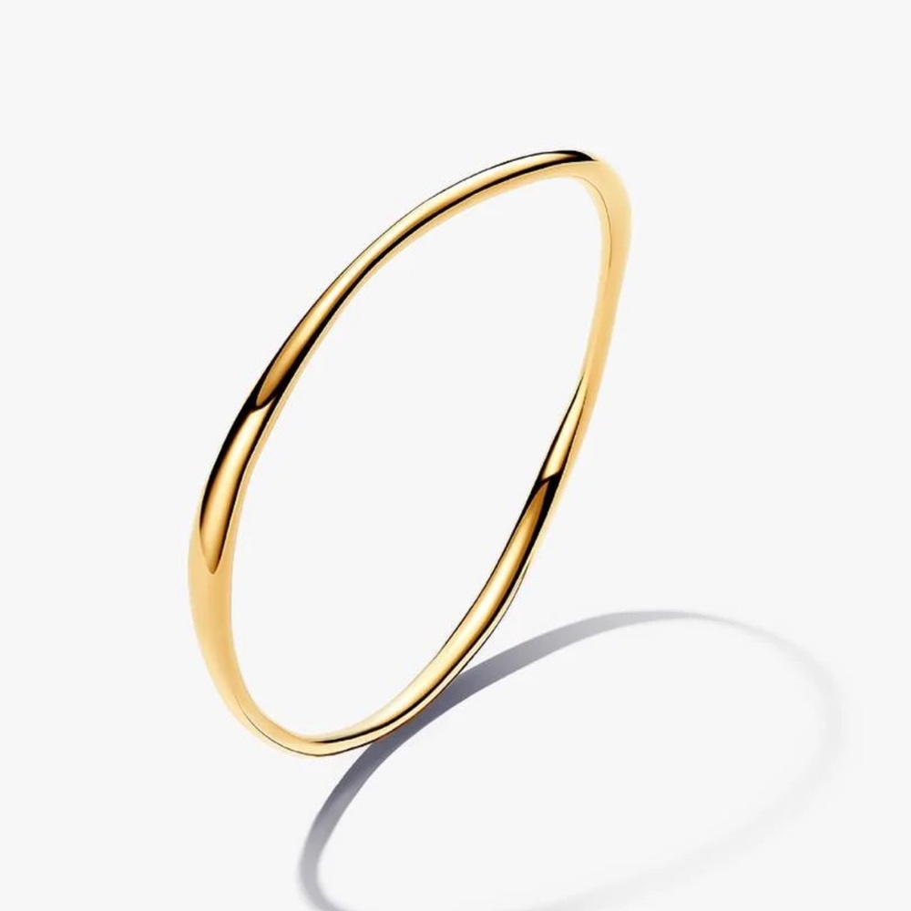 Pandora Essense Organically Shaped Bangle 14k Gold Plating